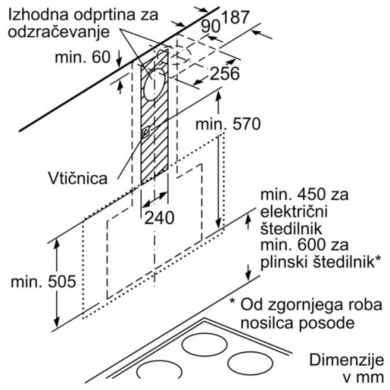 BOSCH DWF67KM60 - Stenska napa Serie 6