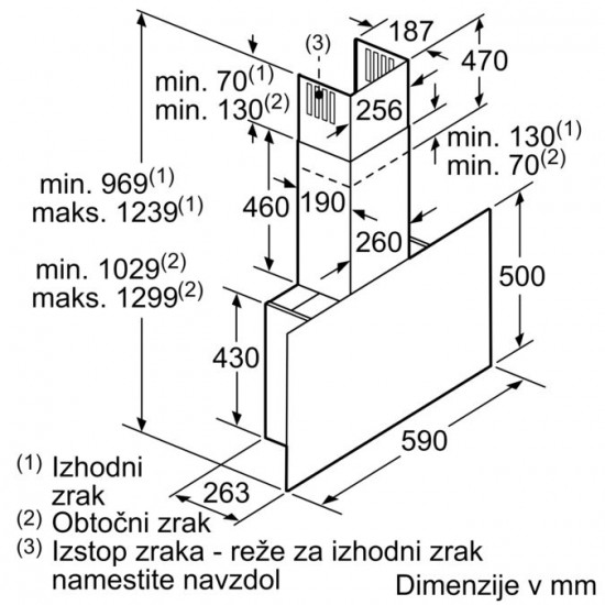 BOSCH DWF67KM60 - Stenska napa Serie 6