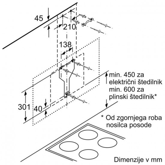 BOSCH DWK97JM20 - Stenska napa Serie 6