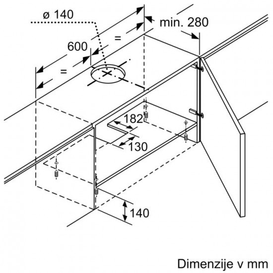 BOSCH DFT63AC50 - Izvlečna napa Serie 4
