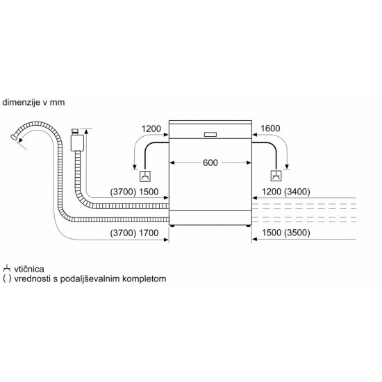 BOSCH SMD6TCX00E - Vgradni pomivalni stroj BOSCH SMD6TCX00E - Vgradni pomivalni stroj