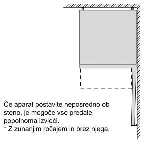 BOSCH KGN33NLEB - Prostostoječi hladilnik z zamrzovalnikom spodaj Serie 2