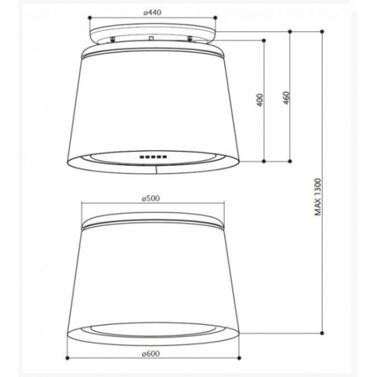FABER CELINE PLUS CG MATT - Otočna napa