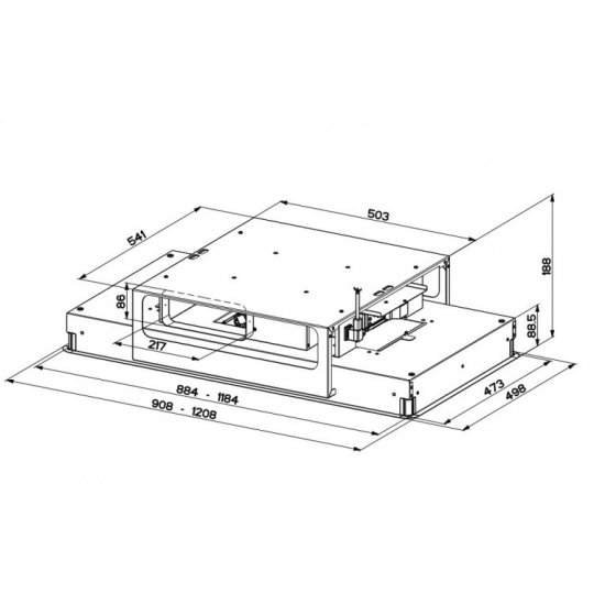 FABER HIGH-LIGHT X KL A91/2 - Otočna napa