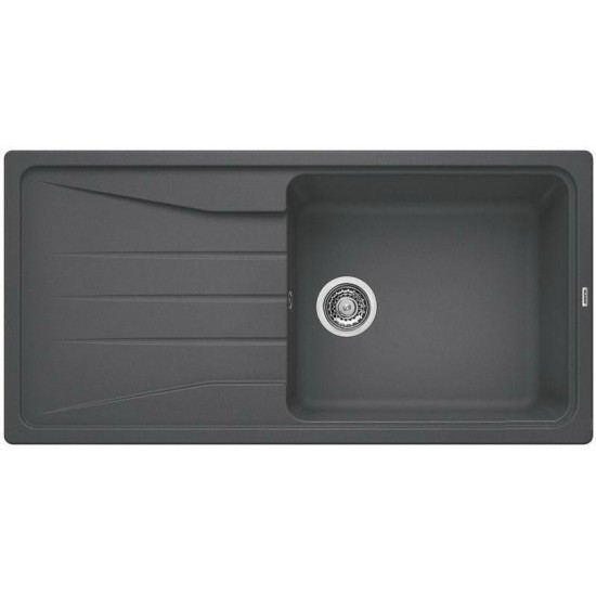 BLANCO SONA XL 6 S SKALNATO SIVA - Pomivalno korito z odcejalnikom