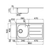 FOSTER S1000 INOX - Pomivalno korito z odcejalnikom