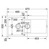 FRANKE MARIS MRG 651-97 STONE GREY - Pomivalno korito z odcejlnikom