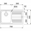 FRANKE LOGICA LLX 611 INOX - Pomivalno korito z odcejlnikom
