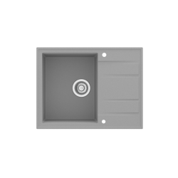 SINK SOLUTION NATURA 20 PLUS SIVA - Pomivalno korito z odcejalnikom