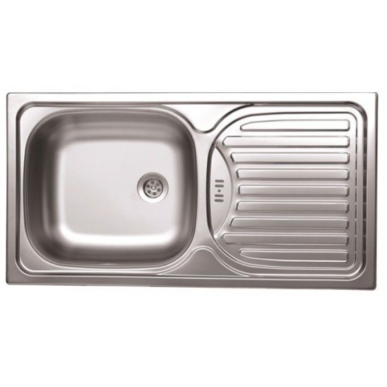 SINK SOLUTION A LINE 780*435-lux INOX - Pomivalno korito z odcejalnikom