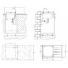 SINK SOLUTION S LINE 800*500 ČRNA - Pomivalno korito z odcejalnikom