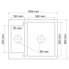 SINK SOLUTION NATURA 80 PLUS SIVA - Pomivalno korito brez odcejalnika