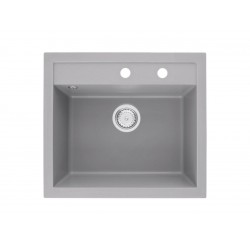 SINK SOLUTION NATURA 60 PLUS SIVA - Pomivalno korito brez odcejalnika