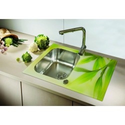 SINK SOLUTION S LINE BAMBUS - Pomivalno korito z odcejalnikom