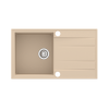 SINK SOLUTION NATURA 100 PLUS BEŽ - Pomivalno korito z odcejalnikom