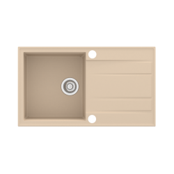 SINK SOLUTION NATURA 100 PLUS BEŽ - Pomivalno korito z odcejalnikom