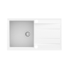 SINK SOLUTION NATURA 100 PLUS BELA - Pomivalno korito z odcejalnikom