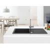 SINK SOLUTION NATURA 100 PLUS ČRNA - Pomivalno korito z odcejalnikom