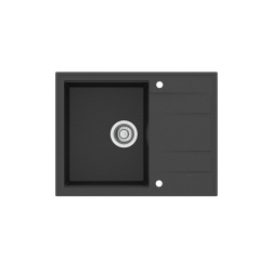 SINK SOLUTION NATURA 20 PLUS ČRNA - Pomivalno korito z odcejalnikom