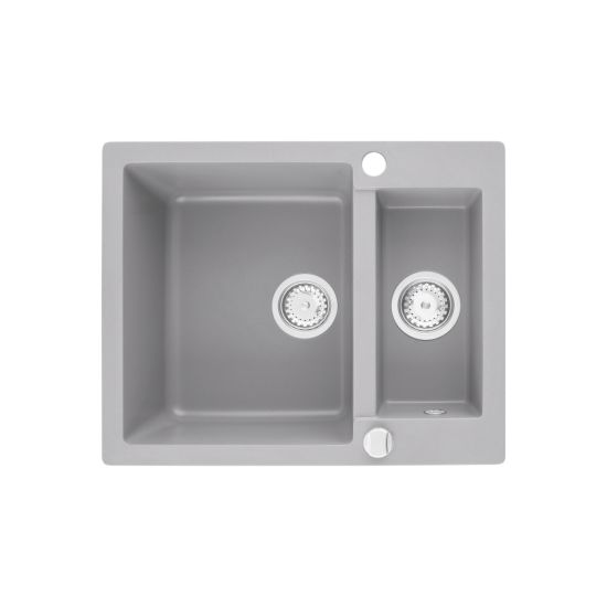 SINK SOLUTION NATURA 80 PLUS SIVA - Pomivalno korito brez odcejalnika