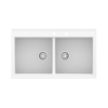SINK SOLUTION NATURA 160 PLUS BELA - Pomivalno korito brez odcejalnika