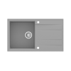 SINK SOLUTION NATURA 100 PLUS SIVA - Pomivalno korito z odcejalnikom