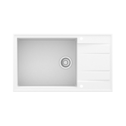 SINK SOLUTION NATURA 200 PLUS BELA - Pomivalno korito z odcejalnikom