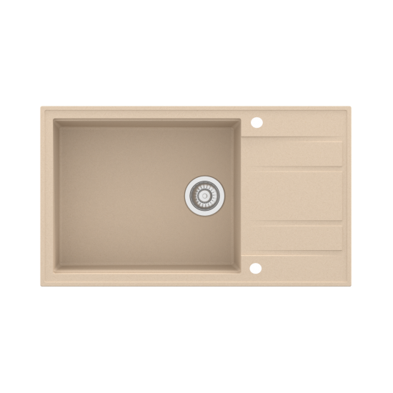 SINK SOLUTION NATURA 200 PLUS BEŽ - Pomivalno korito z odcejalnikom