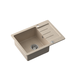 SINK SOLUTION LUMINA 20 BEŽ - Pomivalno korito z odcejalnikom