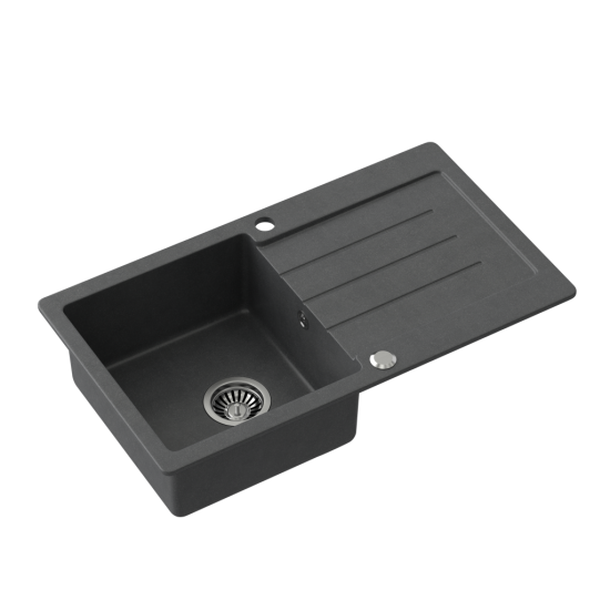 SINK SOLUTION LUMINA 40 PLUS SIVA - Pomivalno korito z odcejalnikom