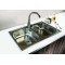 SINK SOLUTION A LINE 800*500 INOX - Dvojno pomivalno korito brez odcejalnika