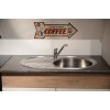 SINK SOLUTION A LINE 770*480 INOX - Pomivalno korito z odcejalnikom