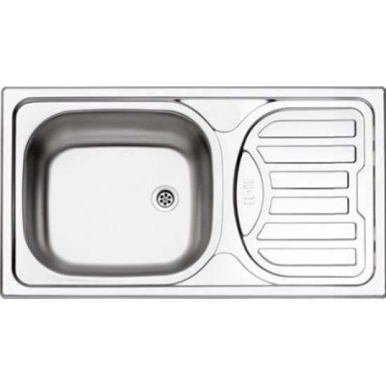 SINK SOLUTION A LINE 760*435-lux INOX - Pomivalno korito z odcejalnikom