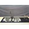 SINK SOLUTION S LINE 1160*500 ČRNA - Pomivalno korito z odcejalnikom