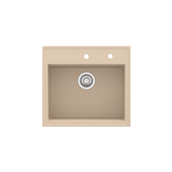 SINK SOLUTION NATURA 60 PLUS BEŽ - Pomivalno korito brez odcejalnika