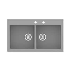 SINK SOLUTION NATURA 160 PLUS SIVA - Pomivalno korito brez odcejalnika