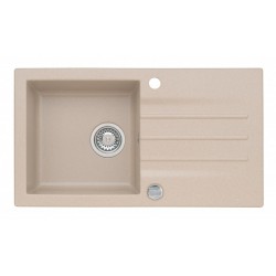 SINK SOLUTION NATURA 40 PLUS BEŽ - Pomivalno korito z odcejalnikom