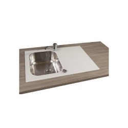 SINK SOLUTION S LINE 800*500 BELA - Pomivalno korito z odcejalnikom