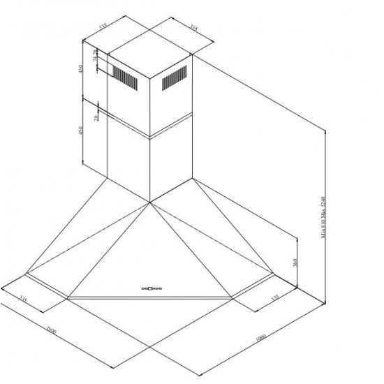 SICCABO Corner D Inox 173897 - Stenska napa