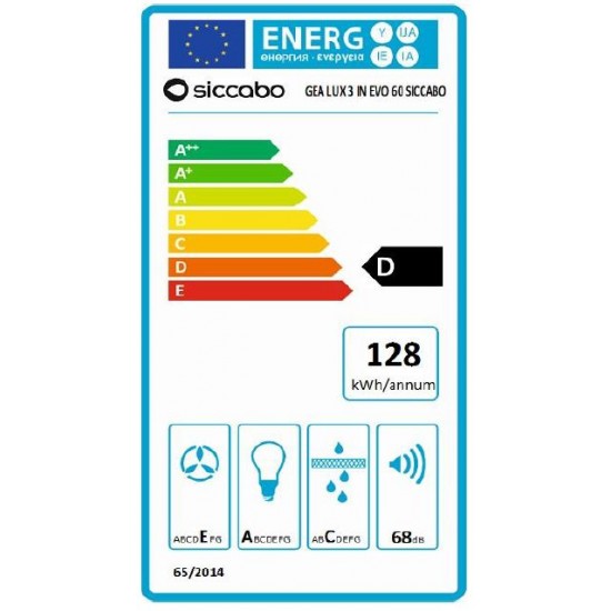 SICCABO Gea Lux 3 In Evo 60 242509 - Izvlečna napa
