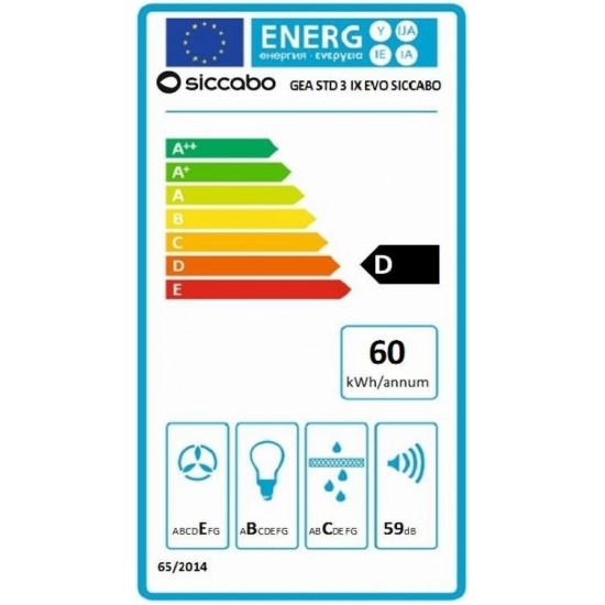 SICCABO Gea STD 3 IX Evo 242516 - Izvlečna napa