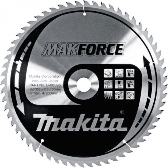 MAKITA B-08595 - TCT MAKForce žagin list
