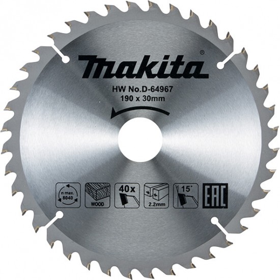 MAKITA D-64967 - TCT žagin list za les