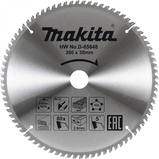MAKITA D-65676 - Žagin list TCT