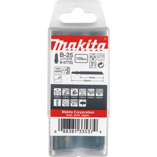 MAKITA B-07755 - Žagini listi za vbodno žago
