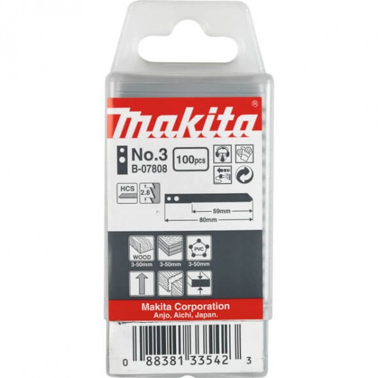 MAKITA B-07814 - Žagini listi za vbodno žago