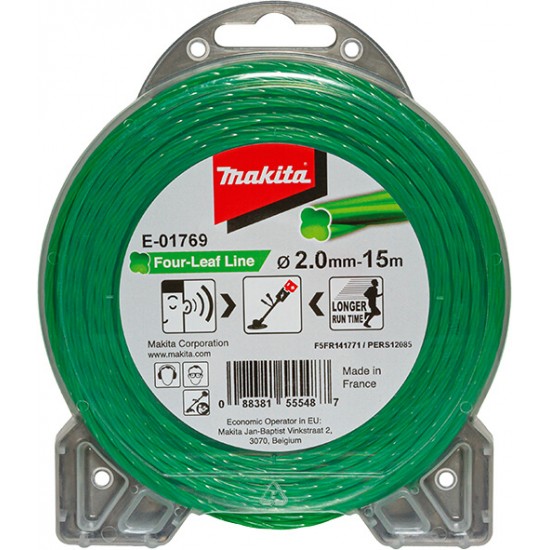MAKITA E-01769 - Štiridelna najlonska nitka zelena