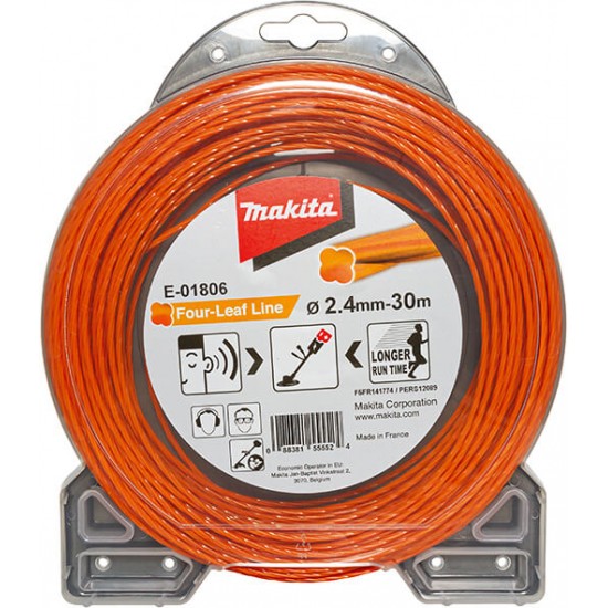 MAKITA E-01806 - Štiridelna najlonska nitka oranžna