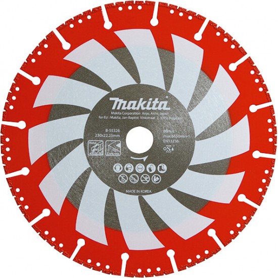 MAKITA B-55326 - Diamantna rezalna plošča, večnamenska