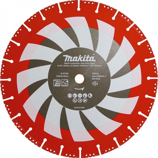 MAKITA B-55348 - Diamantna rezalna plošča, večnamenska